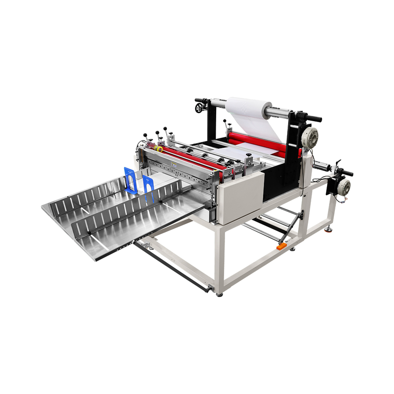 Good Tension Paper/Poly Film/Non Woven Fabric Roll To Sheet Cutting Machine, Cold Laminating Cutter with Electric