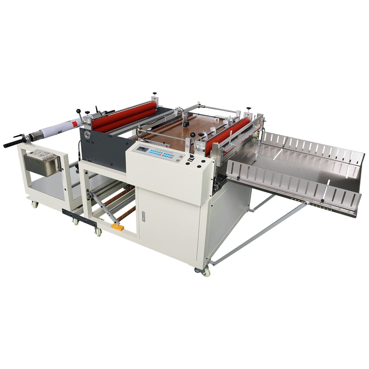 Automatic Web Guiding Roll To Sheet Horizontal & Vertical Cutting Machine
