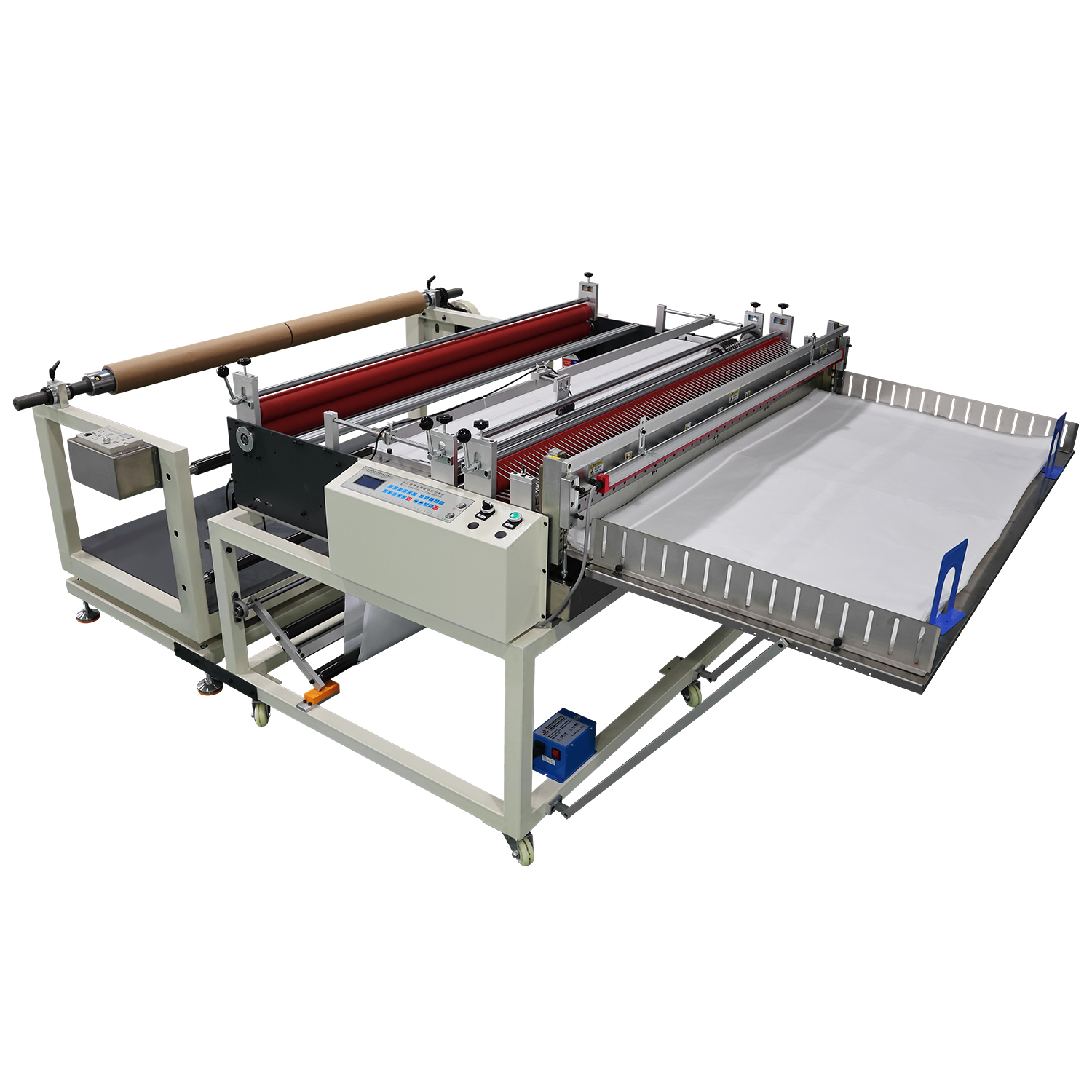1600mm Industrial Wrapping Paper/Plastic Fillm/Non-woven Fabric Roll To Sheet Unwinding Cutting Machine