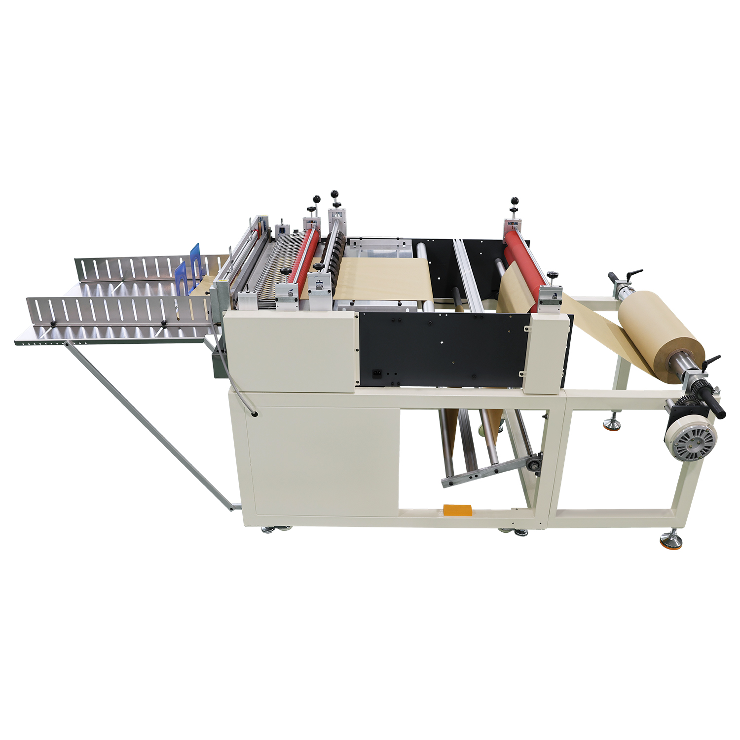 Round Slitting Blades Roll To Sheet Unwinding Cutting Machine for Soft Material