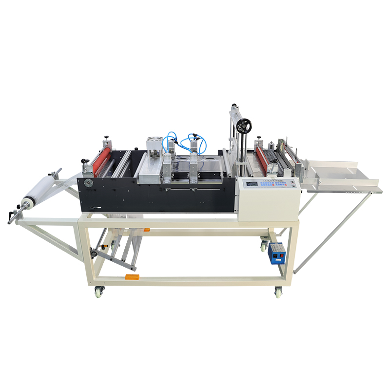 Newly Plastic Film Roll To Sheet Cutting Machine with Hole Punching