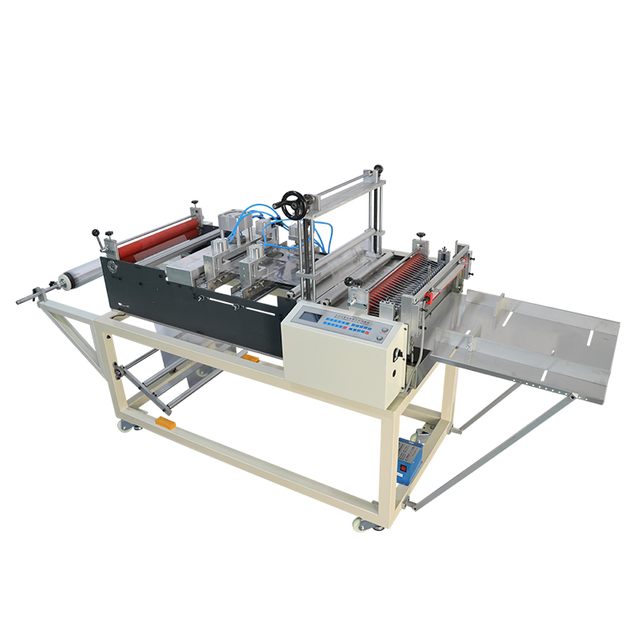 Newly Plastic Film Roll To Sheet Cutting Machine with Hole Punching